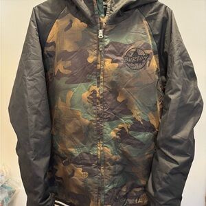Boys XL Camo Burton Snowboarding Jacket